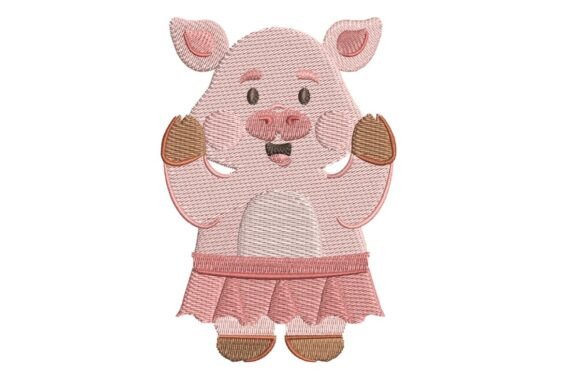 Ballerina Pig Embroidery: A Designer’s Stitch Test