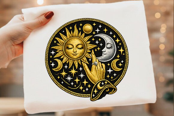 Celestial Hand Line Art: Holiday Embroidery Review