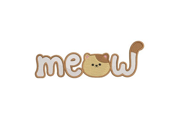 Meow Cat Word Embroidery: A Craft Fair Review