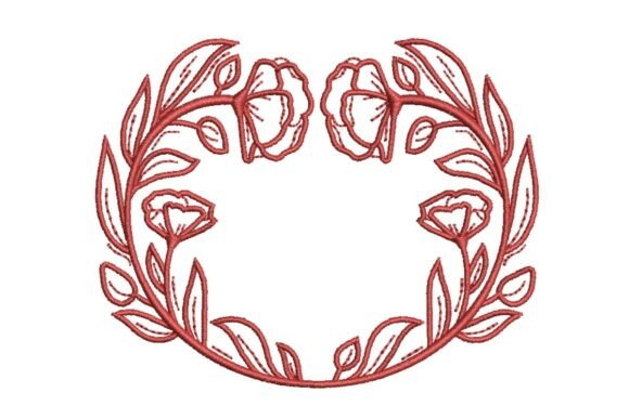 Red Poppy Wreath Embroidery: A Business Design Review