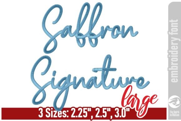 Saffron Signature Font: A Holiday Embroidery Review