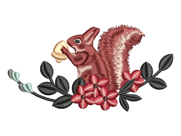 Squirrel with Hazelnut Embroidery: A Seasonal Review
